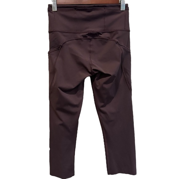 Lululemon ‘Fast Free’ Crop II *Nulux 19" Pelt Women’s Size 4 Pockets Gym - Picture 7 of 13